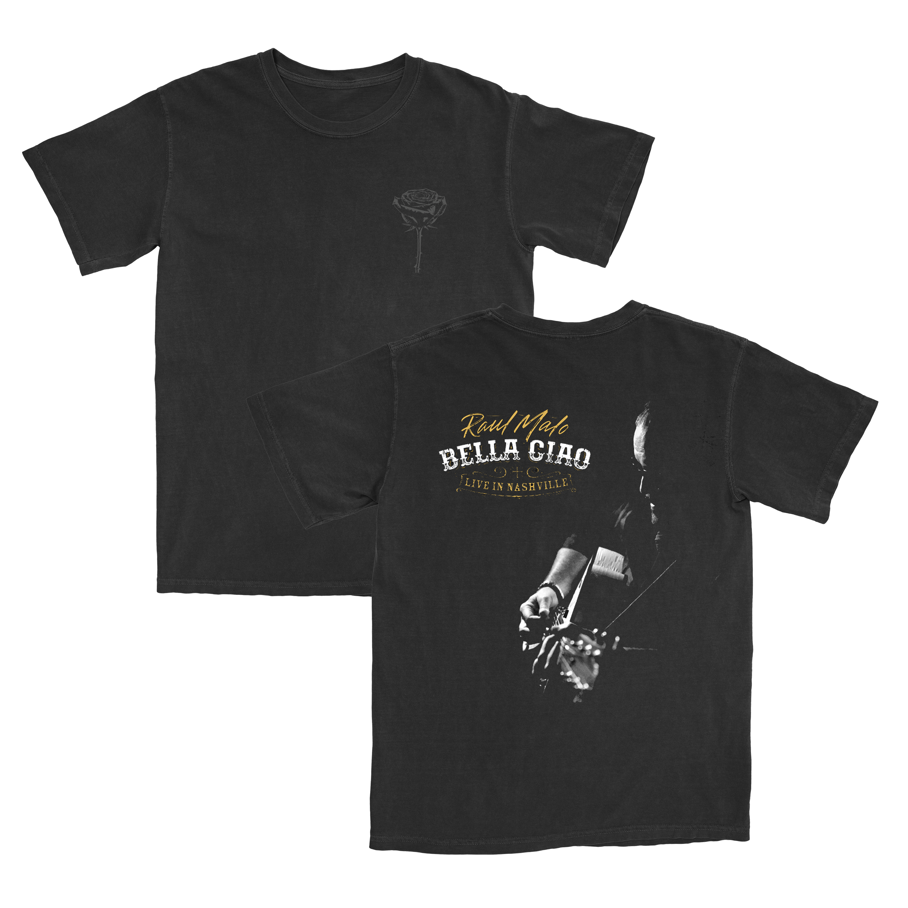 Bella Ciao Album Tee — Black Rose [Pre-Order]